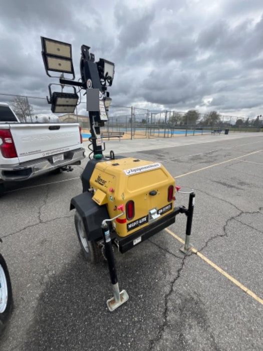 2021 Allmand NLV3GR (4) LED Light Fixture 350W, 23' Vertical Mast, 3kW Prime, Towable, Deep Sea L401, Leveling Jacks, Yanmar T4F 5.8hp