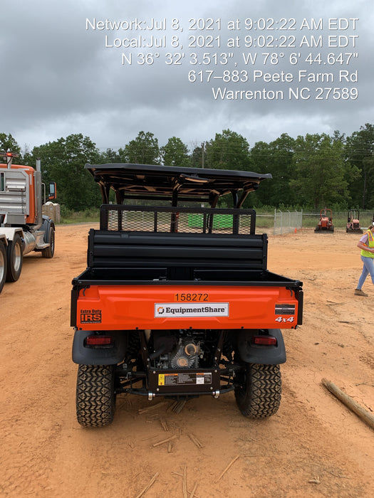 2021 Kubota RTV-X1140W-H Plastic Canopy, Windshield Acrylic Clear, LED Strobe Light, Wire Harness Kit, Back up Alarm