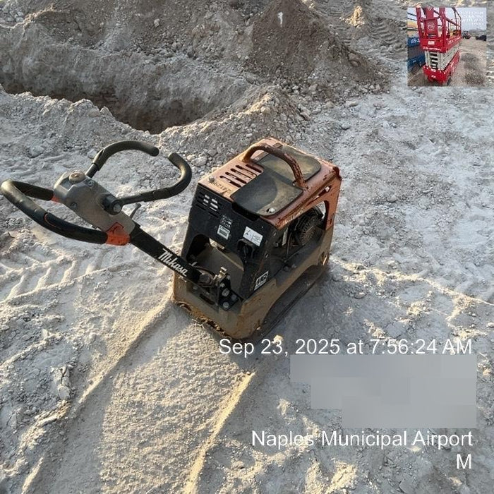 2022 Multiquip MVH158 Honda GX200, 17" Plate, Gas