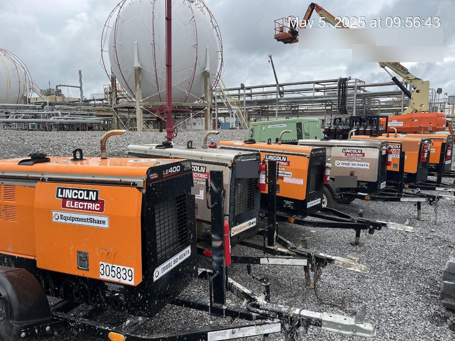 2018 Lincoln Electric Vantage 322 Lincoln Vantage 322 Welder Ready Pak 3 - Vantage 322, Trailer, Fender and light kit, Cable rack