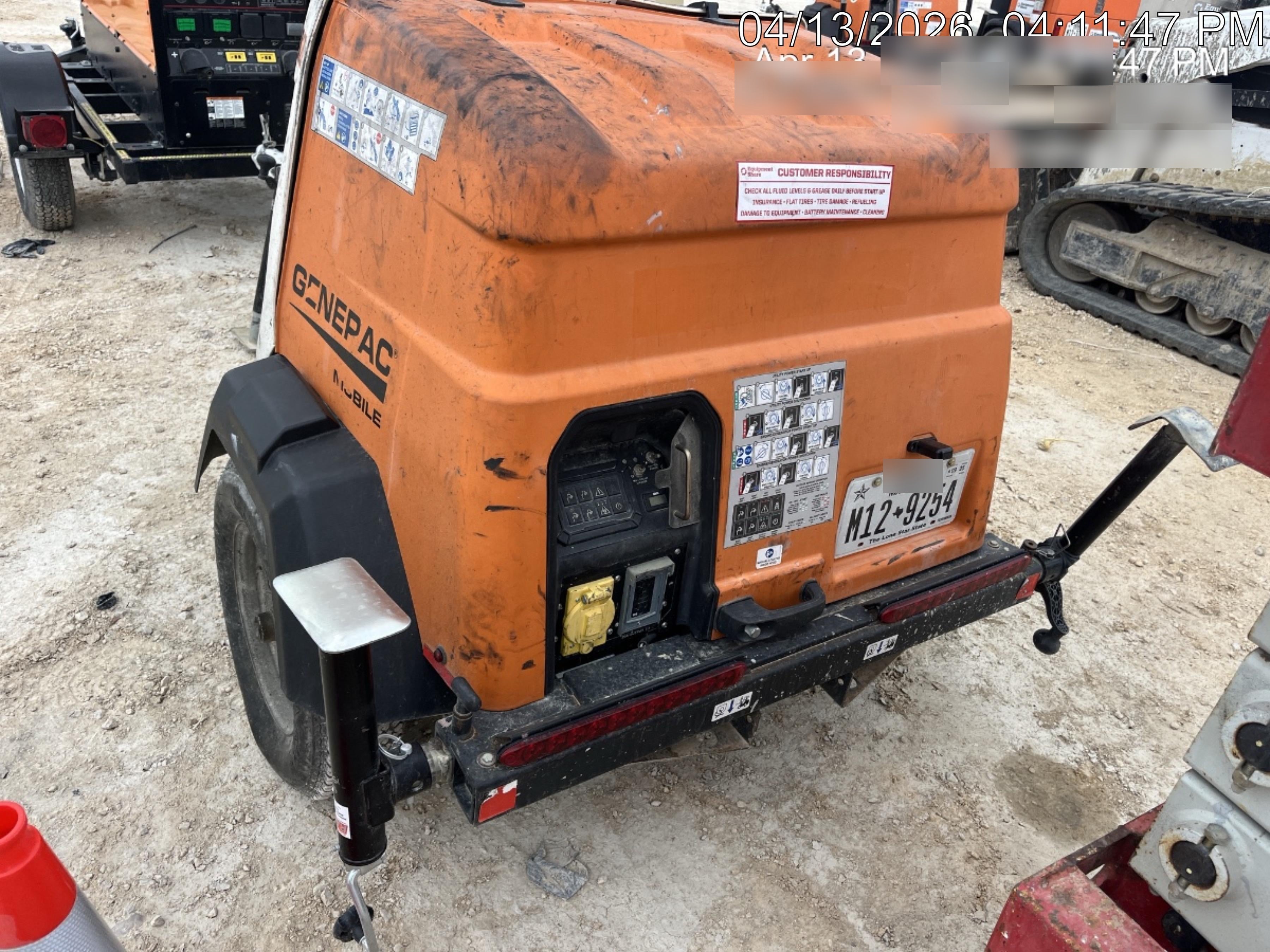 2023 Generac MLT2 Diesel, Flex Switch 120V Input, Powerzone Controller, 
(4) 320W LED Lights, 4kW Generator, 39.9 Gal Fuel Tank, 2" Ball, T3