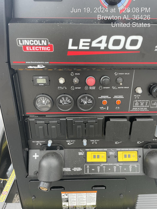 2024 Lincoln Electric LE400 Kubota V1505, Trlr, Cable Rack, Light Kit, ES Decals, T3