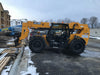 2019 JCB 509-42 74 HP w/Open ROPS, Beacon, Aux Hydraulics, LED Work lights, Solid Tires 66" Carriage/60" Forks