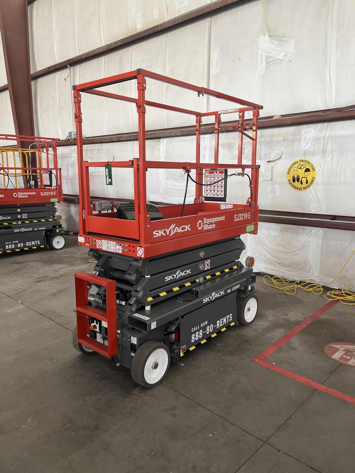 2024 Skyjack SJ3219 Electric Drive, Sld NM Tires, DBcns, RFRails, Power to Platform, T3 + Access Control