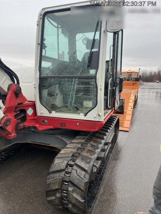 2019 Takeuchi TB290 Cab/Heat/AC Rubber tracks, Dozer blade, Travel alarm, Auxiliary hydraulics w/Manual QC, Hydraulic thumb, 18", 24", and 36" Buckets