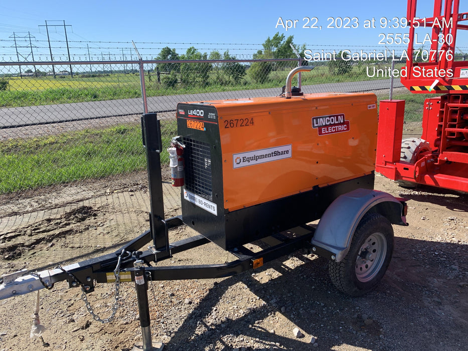 2022 Lincoln Electric LE400 Kubota V1505, Trlr, Cable Rack, Light Kit, ES Decals, T3