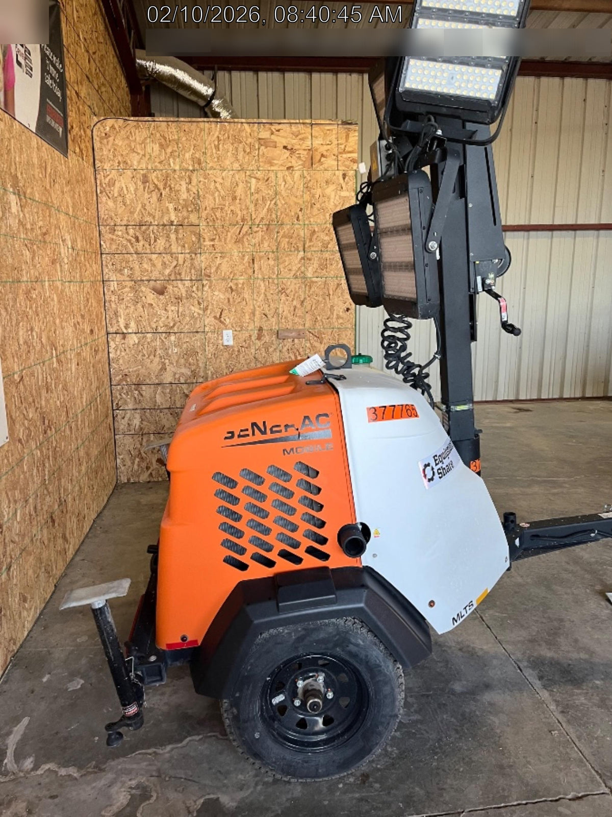 2023 Generac MLT2 Diesel, Flex Switch 120V Input, Powerzone Controller, 
(4) 320W LED Lights, 4kW Generator, 39.9 Gal Fuel Tank, 2" Ball, T3