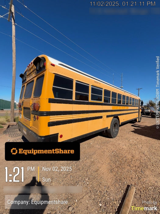 2012 BLUE BIRD 72 Passenger Bus