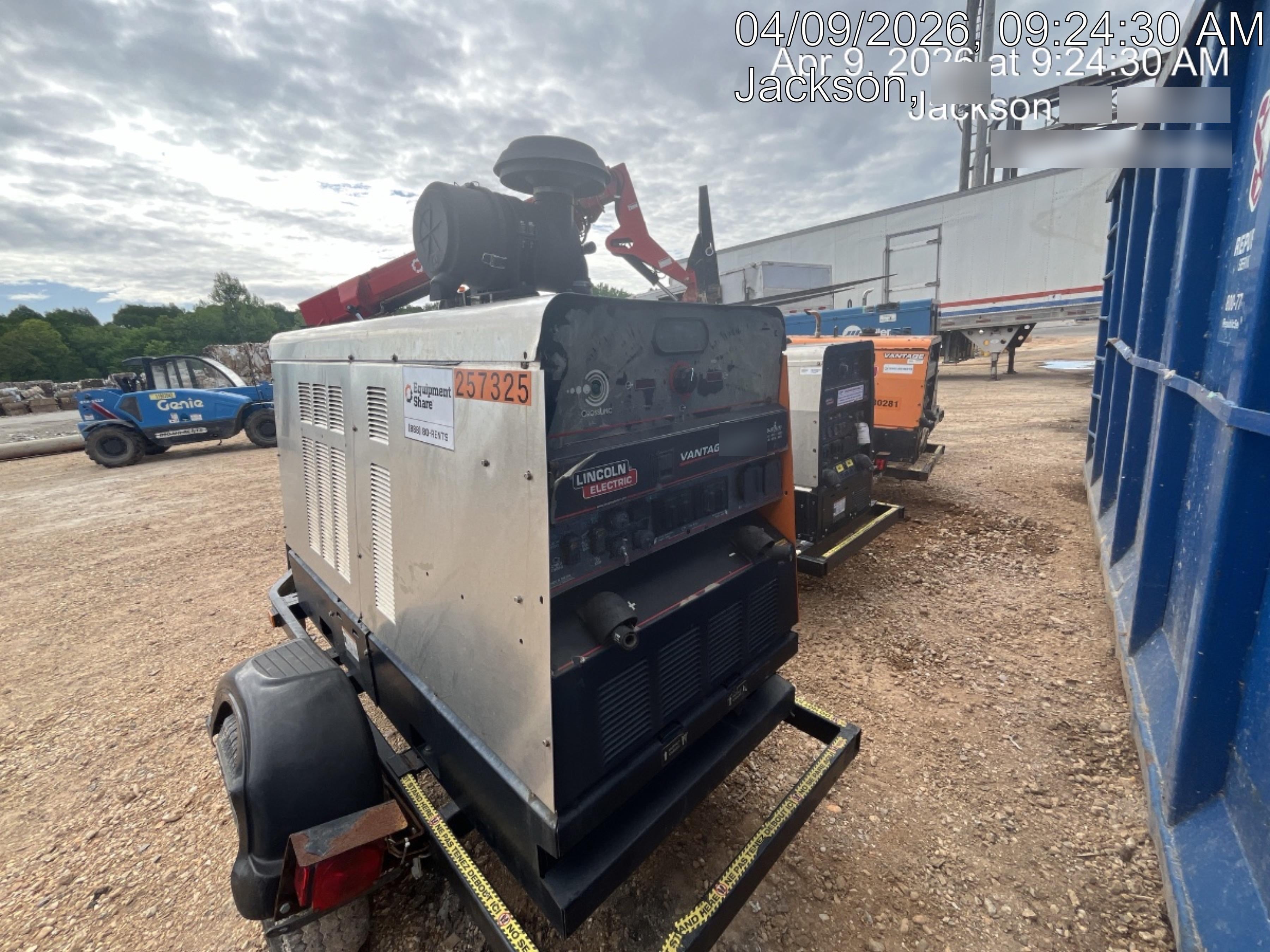 2022 Lincoln Electric Vantage 549X Crosslink Technology, Trailer Mounted, ES Decals, T3