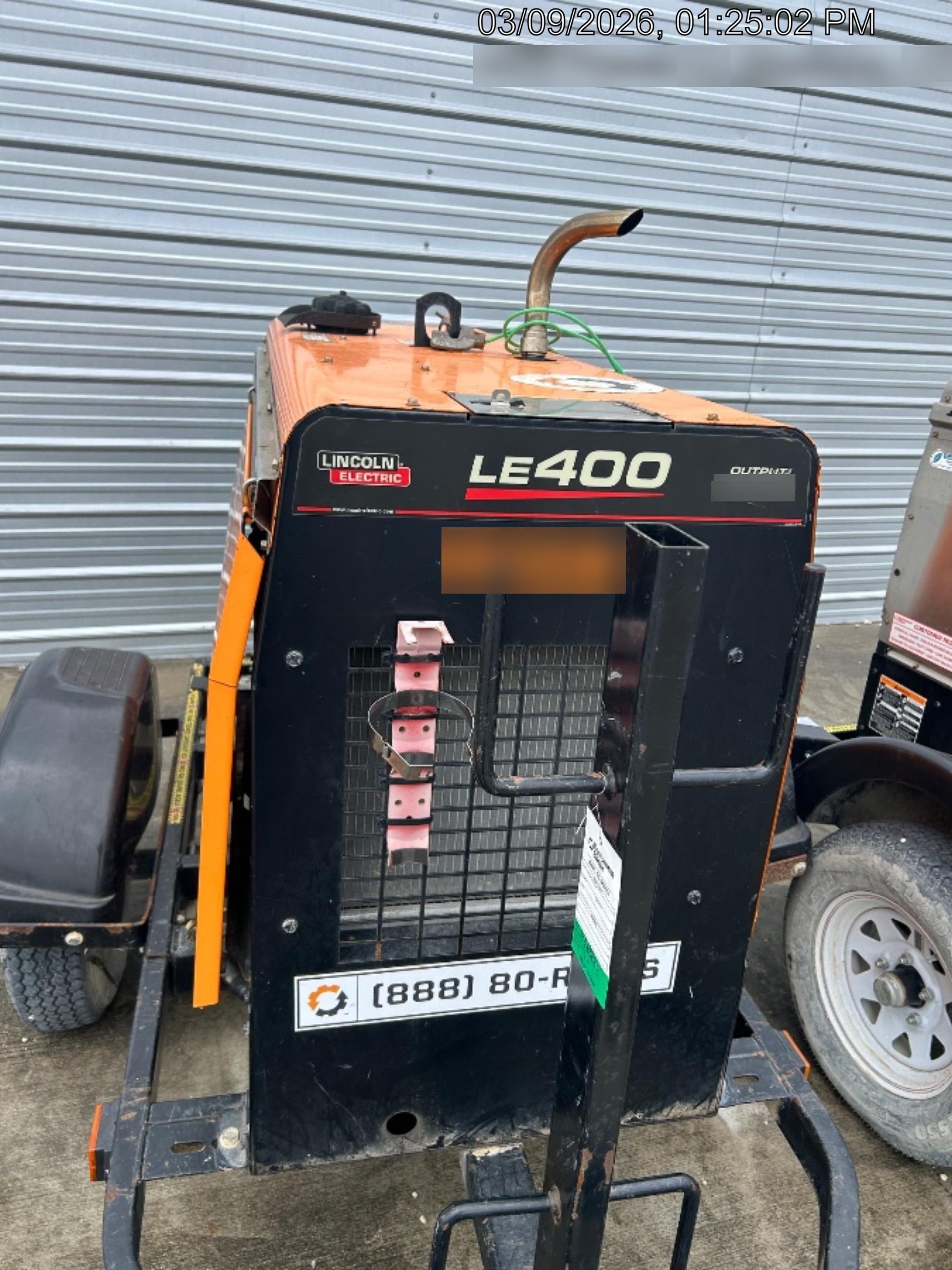 2022 Lincoln Electric LE400 Kubota V1505, Trlr, Cable Rack, Light Kit, ES Decals, T3