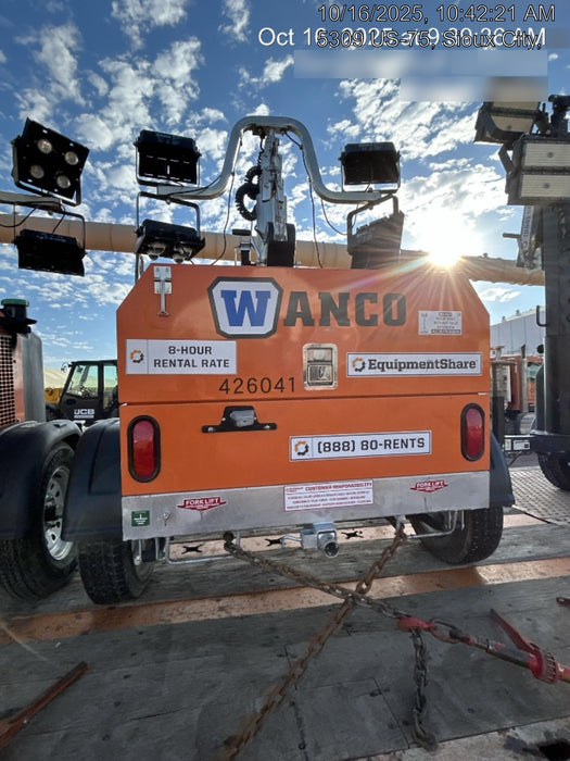 2024 Wanco WLTT-4MM4K Diesel, Deep Sea Controller, Shore Power Plug, Auto Start, (4) 350W LED Floodlights, 4kW Generator, 60 Gal Fuel Tank, 2" Ball, T3