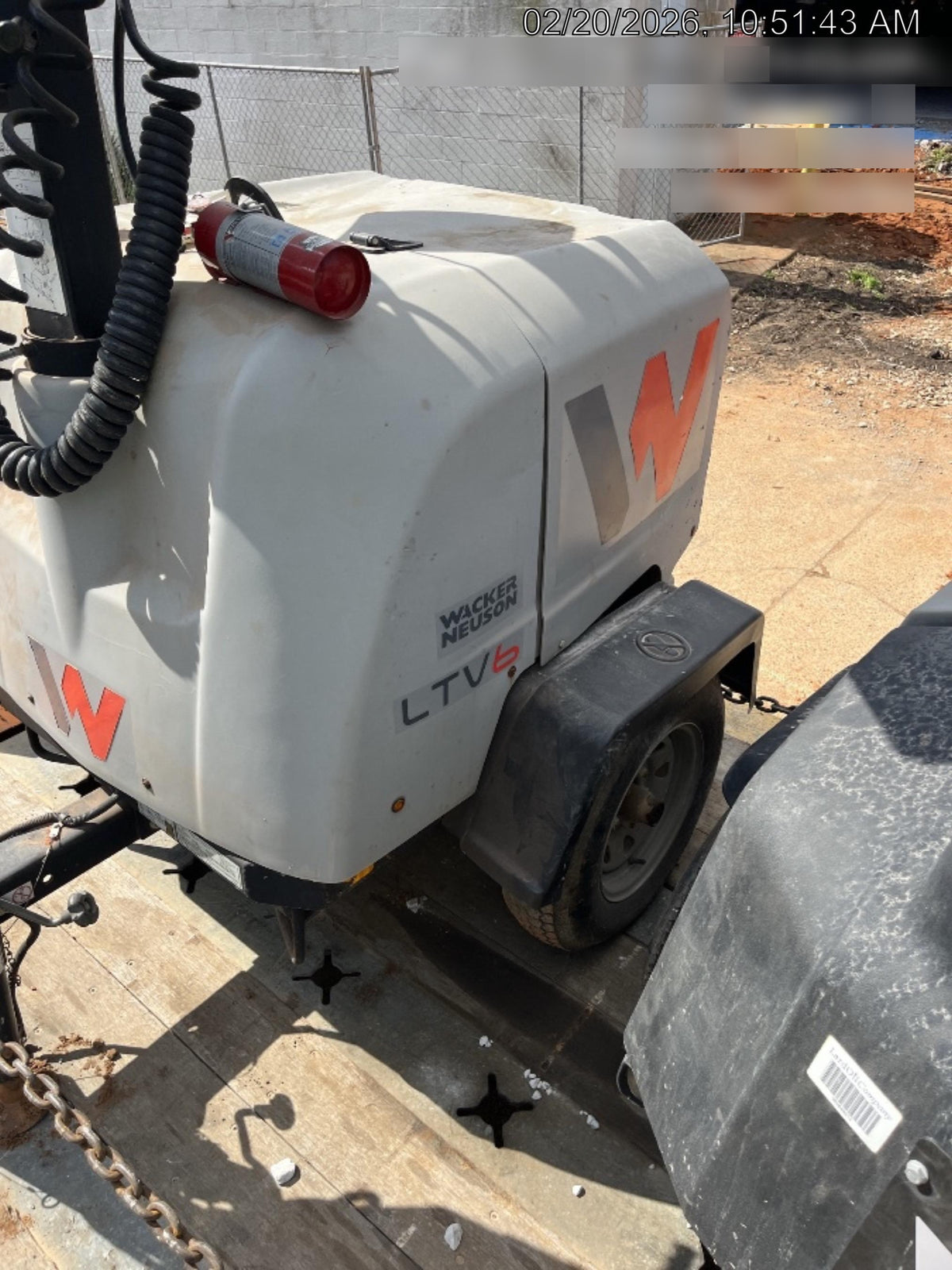 2019 Wacker Neuson LTV6K-LED LTV6K Light Tower, LED 300W, Telematics EQ SH Kubota