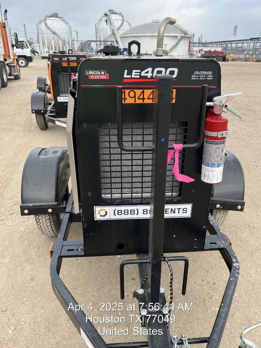 2025 Lincoln Electric LE400 Diesel, Kubota V1505, 22 HP, Trlr, Cable Rack, Light Kit, ES Decals, T3