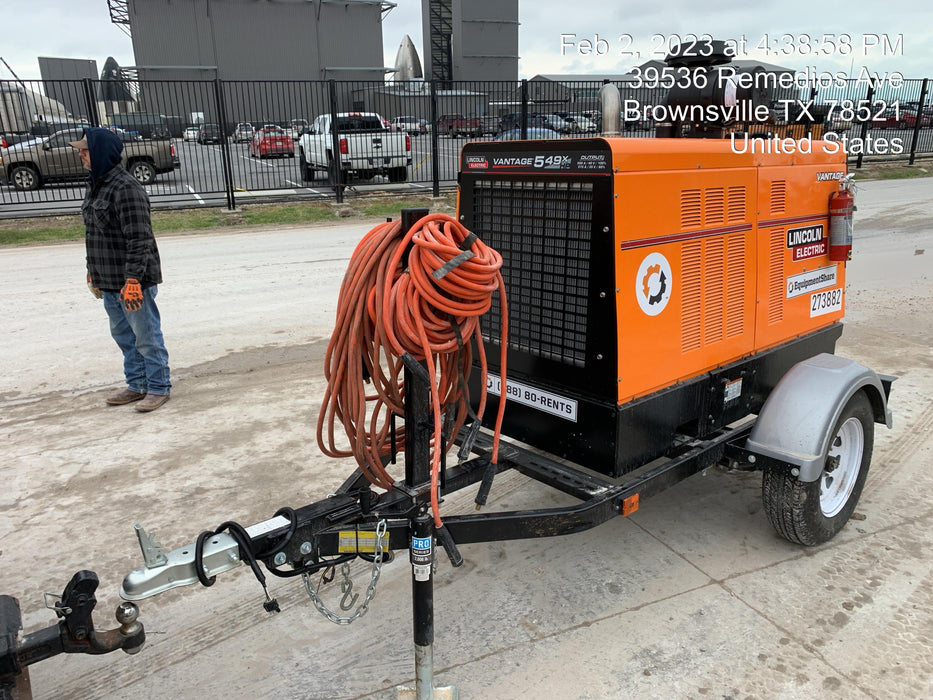 2022 Lincoln Electric Vantage 549X Crosslink Technology, Trailer Mounted, ES Decals, T3