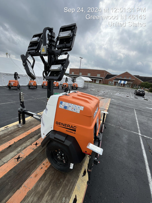 2024 Generac MLT2 Diesel, Flex Switch 120V Input, Powerzone Controller, 
(4) 320W LED Lights, 4kW Generator, 39.9 Gal Fuel Tank, 2" Ball, T3