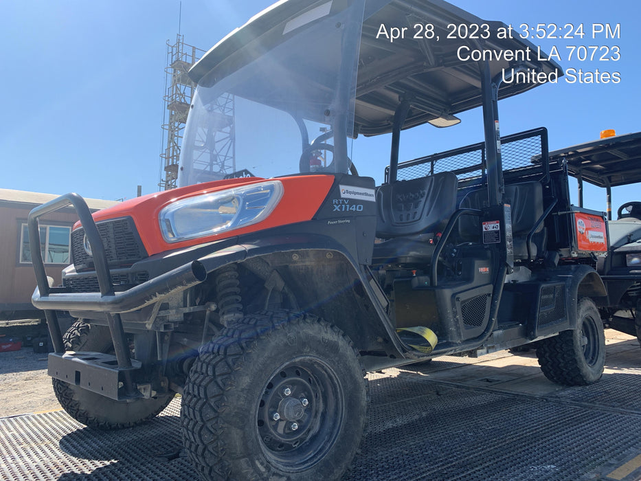 2022 Kubota RTV-X1140W-H Plastic Canopy, Windshield Acrylic Clear, LED Strobe Light, Wire Harness Kit, Back up Alarm