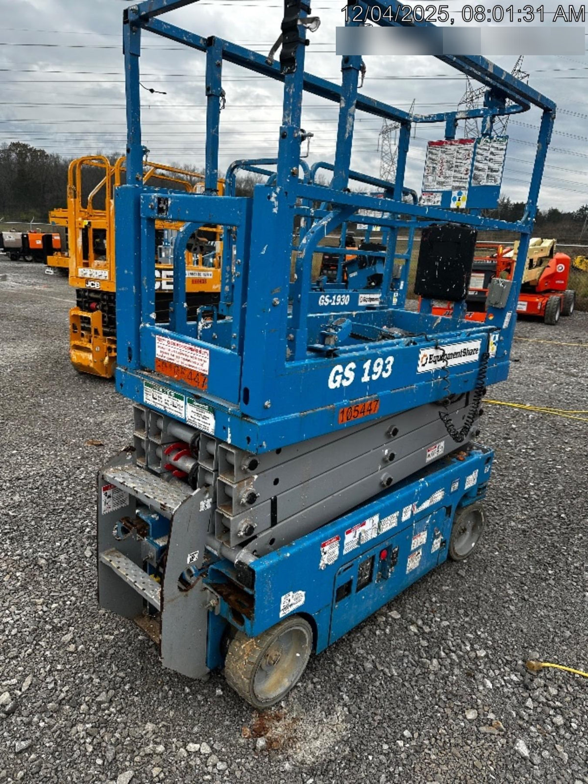 2020 Genie GS-1930 Solid Non Marking Tires, Beacon, Folding rails with half height swing gate
