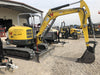 Wacker Neuson EZ53 Open ROPS, Rubber Tracks, Long Dipperstick, Bucket