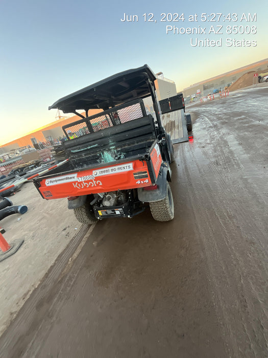2021 Kubota RTV-X1140W-H Plastic Canopy, Windshield Acrylic Clear, LED Strobe Light, Wire Harness Kit, Back up Alarm