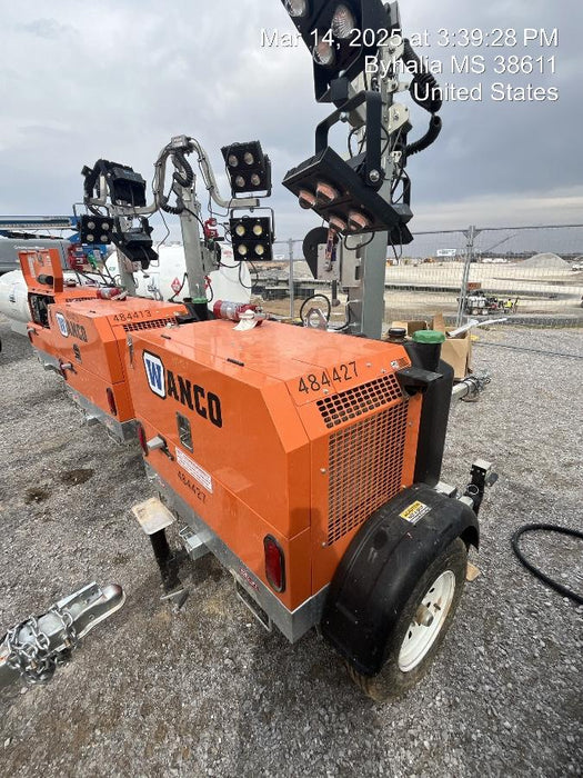 2024 Wanco WLTT-4MM4K Diesel, Mitsubishi L2E, 9.0HP @1800 rpm, Deep Sea Controller, Shore Power Plug, Auto Start, (4) 350W LED Floodlights, 4kW Generator, 60 Gal Fuel Tank, 2" Ball, T3