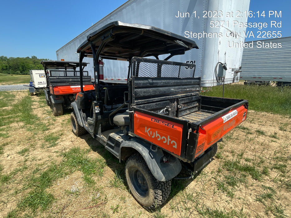 2021 Kubota RTV-X1140W-H Plastic Canopy, Windshield Acrylic Clear, LED Strobe Light, Wire Harness Kit, Back up Alarm