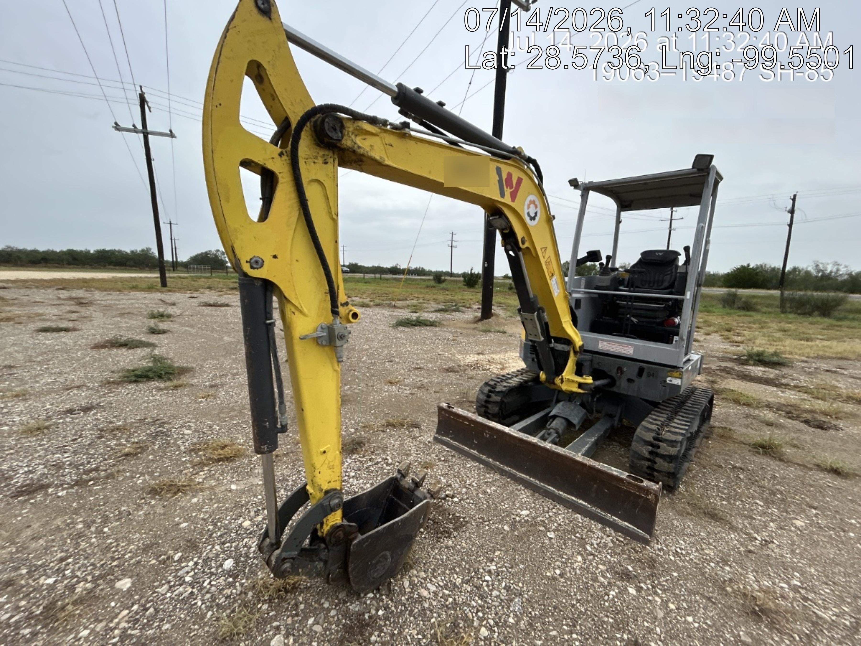 Wacker Neuson EZ36 Canopy unit with one Bucket