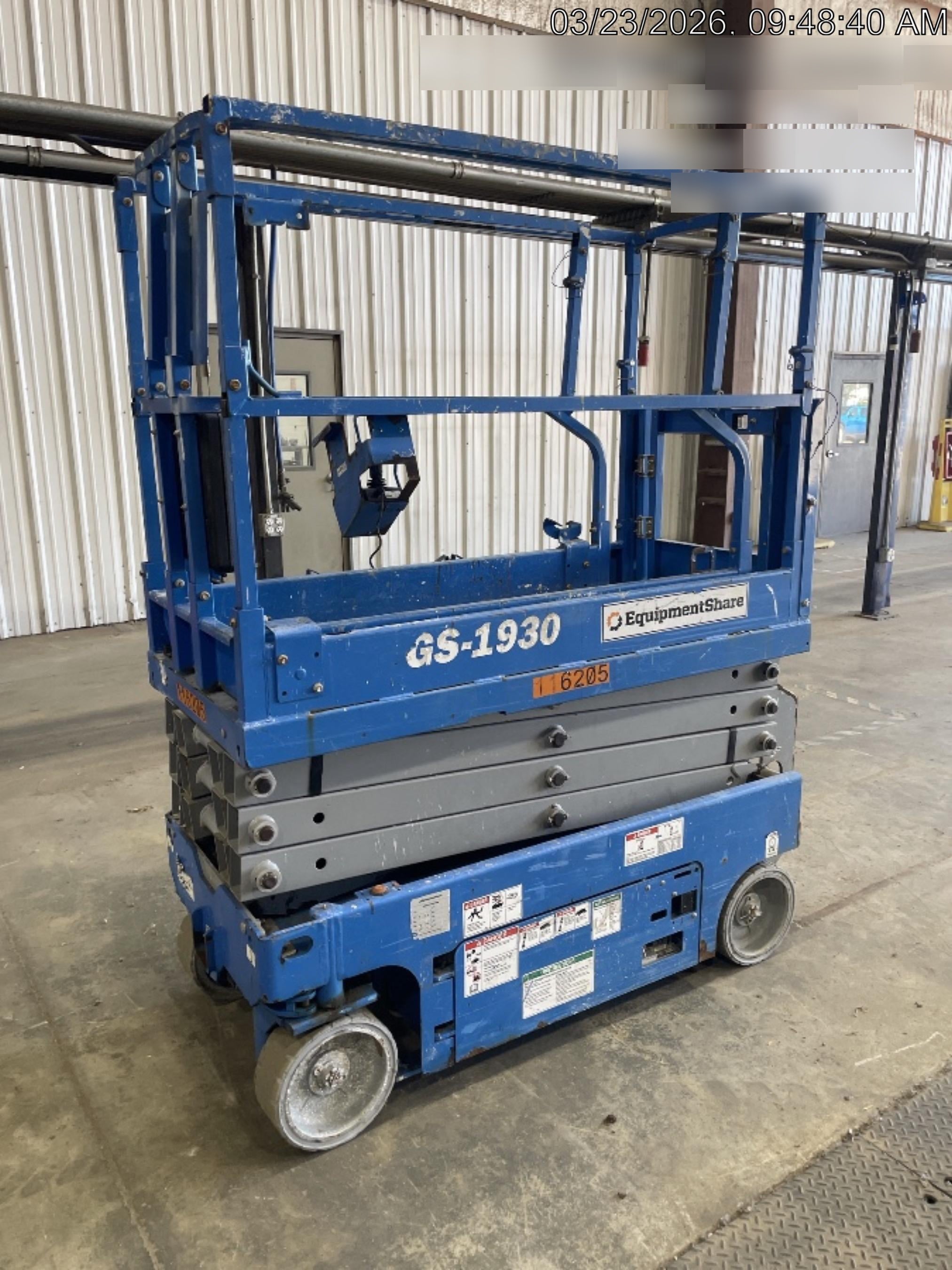 2020 Genie GS-1930 Solid Non Marking Tires, Beacon, Folding rails with half height swing gate