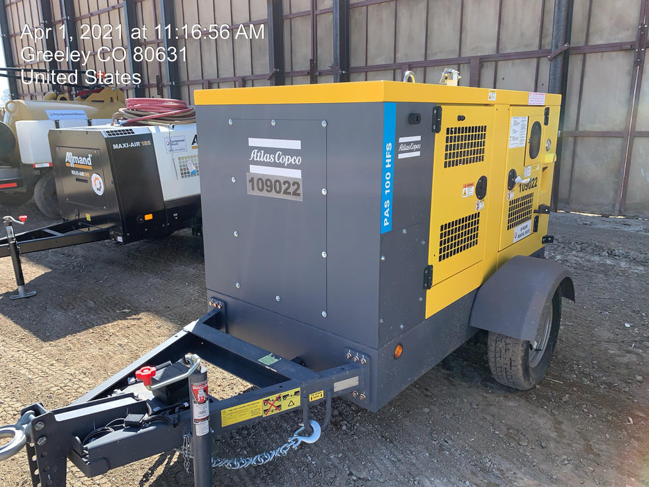 2020 ATLAS COPCO PAS 100 HF CS Enclosed