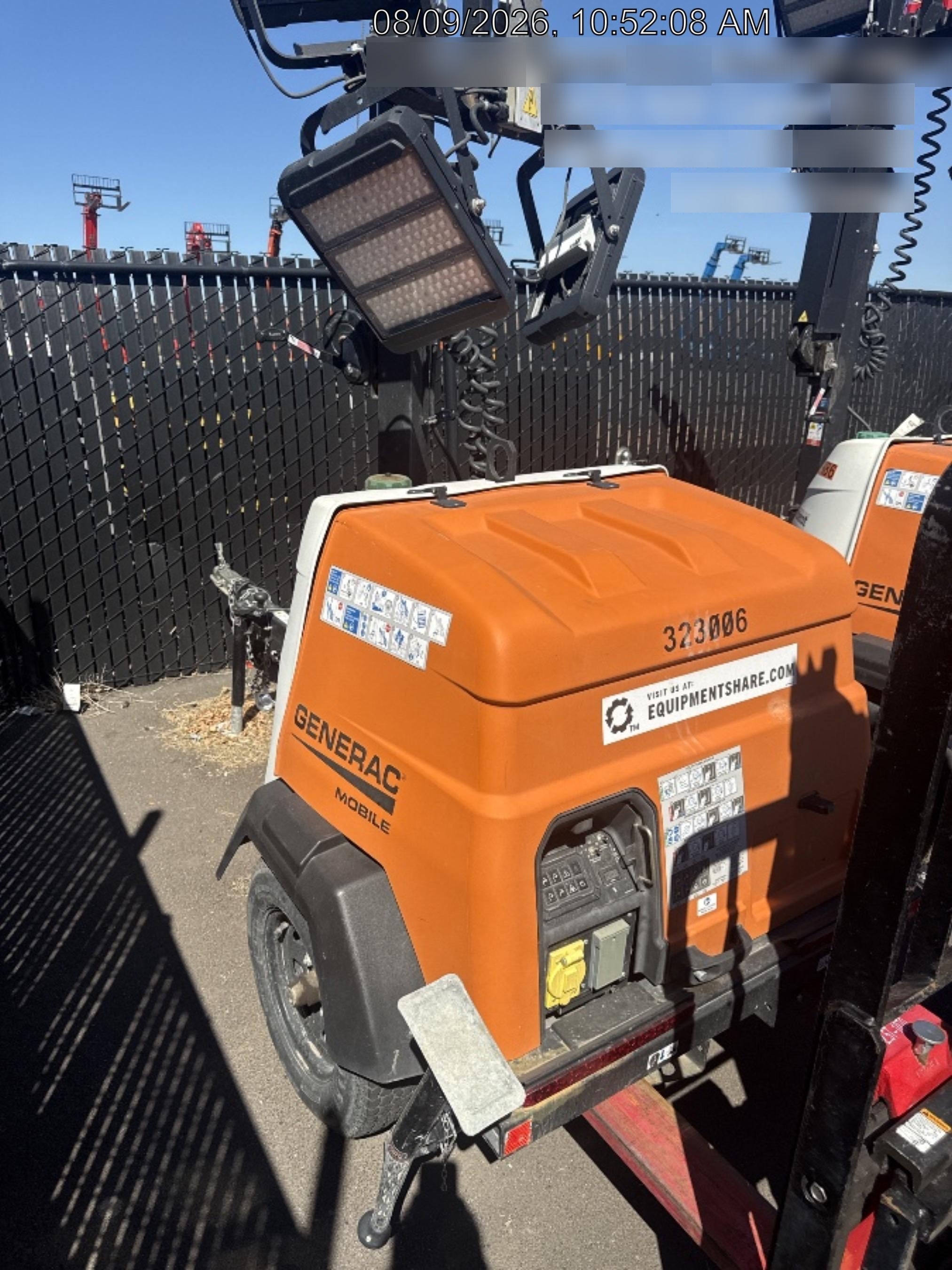 2023 Generac MLT2 Diesel, Flex Switch 120V Input, Powerzone Controller, (4) 320W LED Lights, 4kW Generator, 39.9 Gal Fuel Tank, 2" Ball, T3