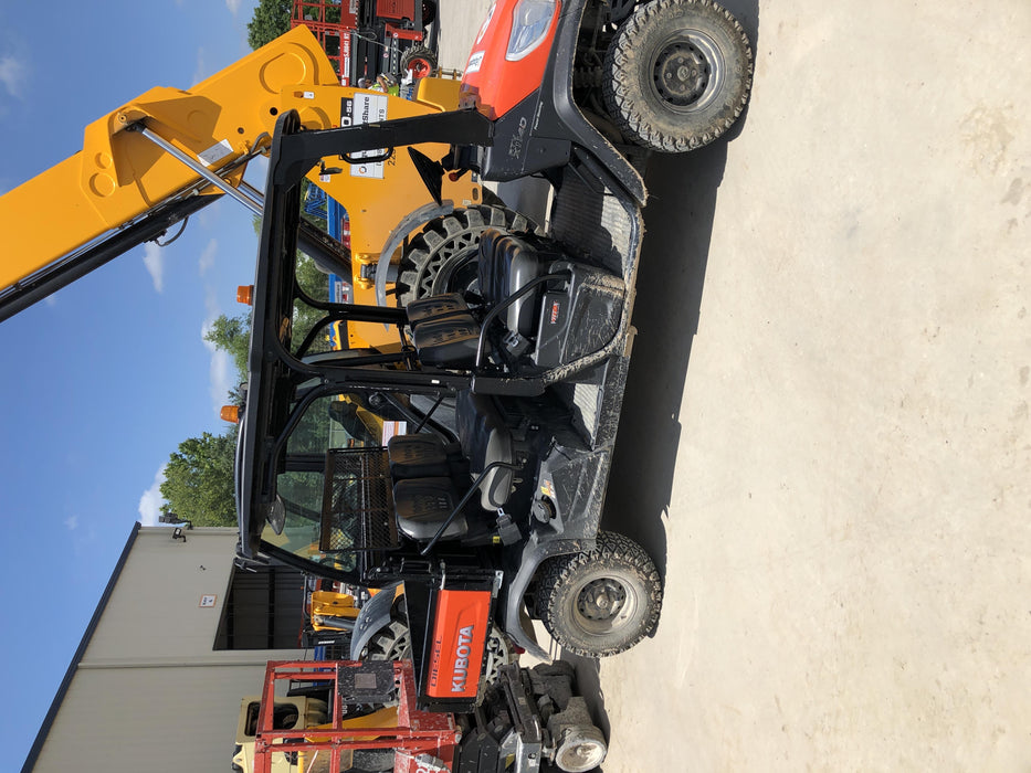 Kubota RTV-X1140W-H 4wd Utility Cart, LED Strobe, Windshield Tempered Glass, Plastic Canopy, Wire Harness Kit, Backup Alarm