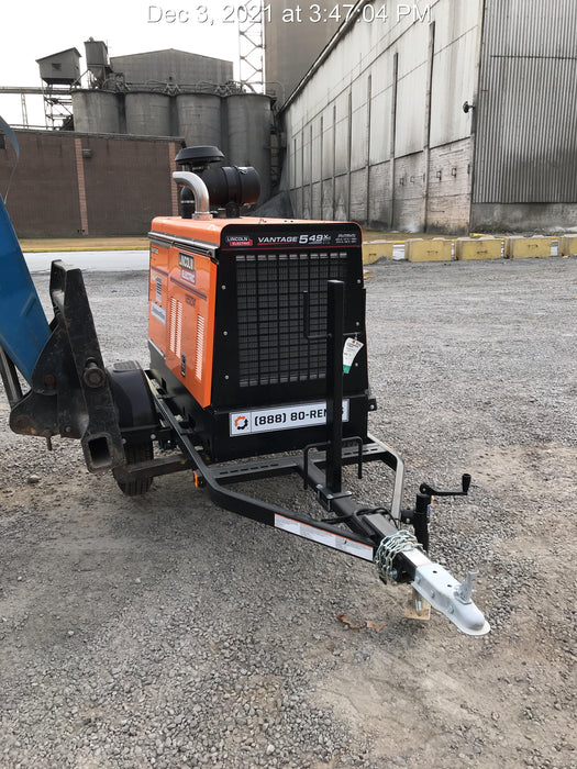 2021 Lincoln Electric Vantage 549X Ready Pak 3, ORANGE (includes trailer, cable rack, fender light kit)