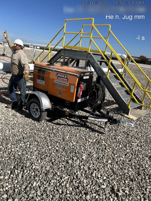 2022 Lincoln Electric LE400 Kubota V1505, Trlr, Cable Rack, Light Kit, ES Decals, T3