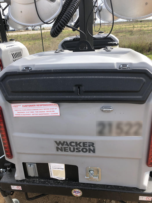2019 Wacker Neuson LTV6L-MH Wacker Neuson LTV6L Mobile Light Tower w/Fuel Level Sensor Installed