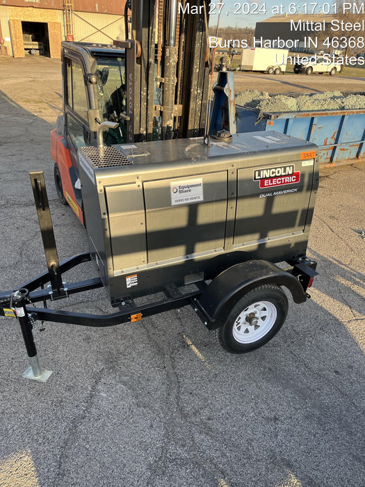 2024 Lincoln Electric Dual Maverick 200/200X Ready Pak 3, Includes Trailer, Cable Rack, Fender Light Kit K4382-1-RP3