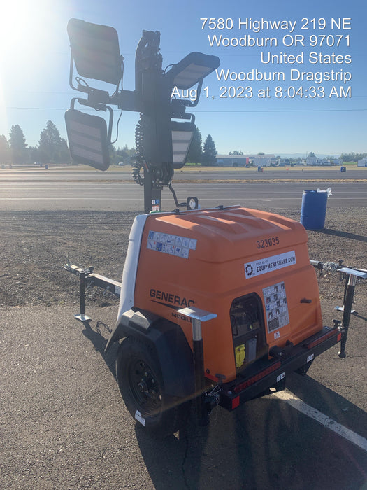 2023 Generac MLT2 Diesel, Flex Switch 120V Input, Powerzone Controller, (4) 320W LED Lights, 4kW Generator, 39.9 Gal Fuel Tank, 2" Ball, T3