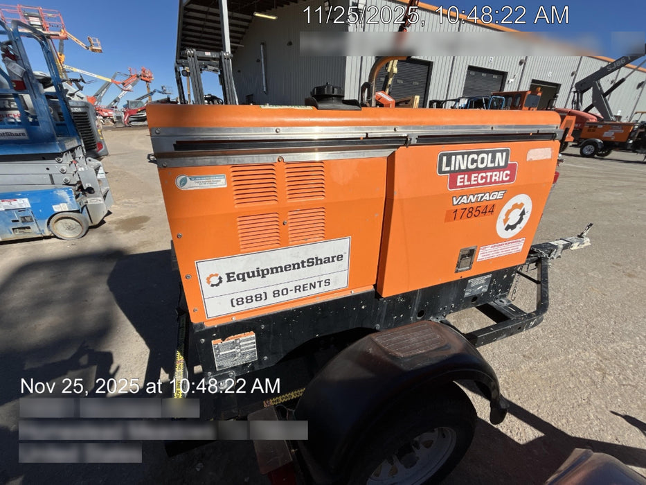 2021 Lincoln Electric Vantage 322 Vantage 322 Ready Pak 3 w/ Decals, ORANGE (includes trailer, cable rack, fender light kit) NO Telematics