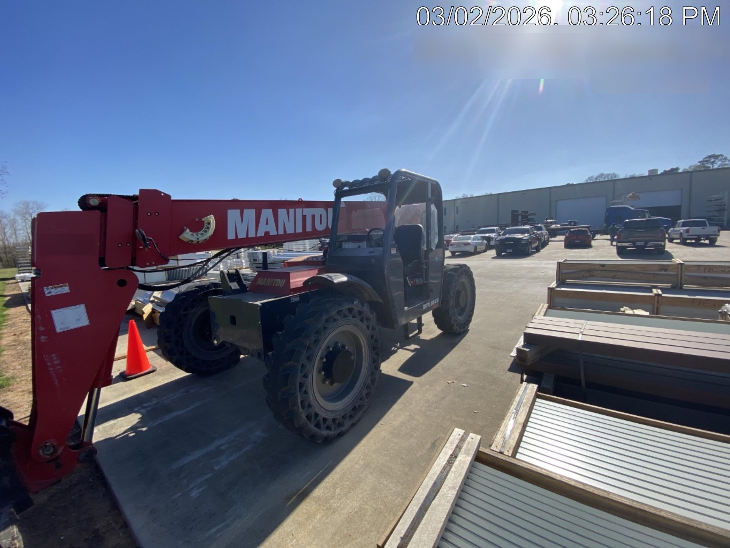 2019 Manitou MTA8044 MTA8044 - 74 HP T4, Canopy, Worklights/Strobe, Beacon, 66" Carriage, 48" Forks, Solid Tires, Lift Hook, Aux Hydraulics