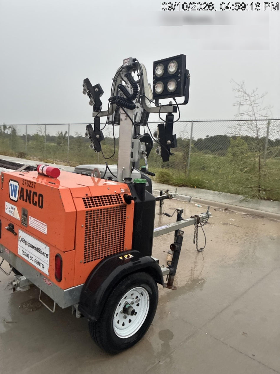 2023 Wanco WLTT-4MM4K Diesel, Deep Sea Controller, Shore Power Plug, Auto Start, (4) 350W LED Floodlights, 4kW Generator, 60 Gal Fuel Tank, 2" Ball, T3