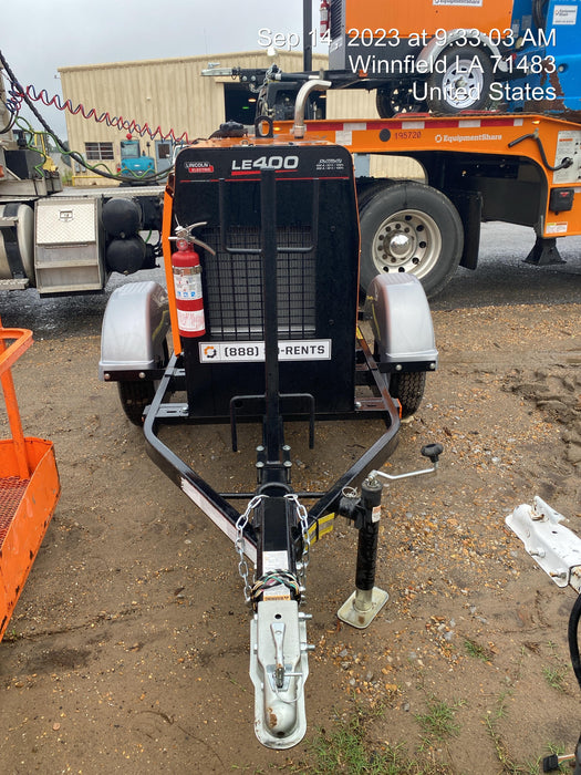 2022 Lincoln Electric LE400 Kubota V1505, Trlr, Cable Rack, Light Kit, ES Decals, T3