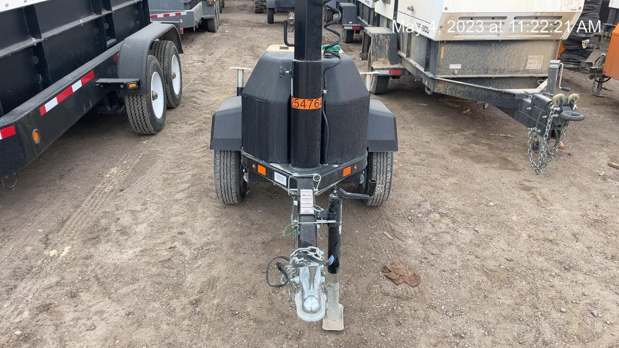 2022 Allmand NLV3GR (4) LED Light Fixture 350W, 23' Vertical Mast, 3kW Prime, Towable, ES Decals, T3