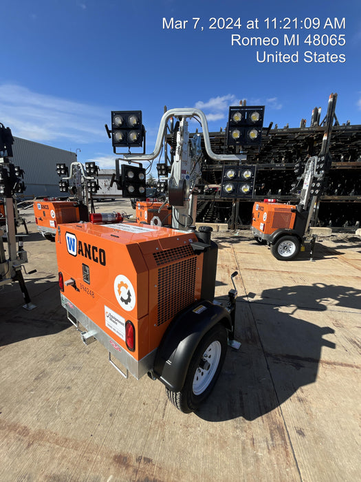 2024 Wanco WLTT-4MM4K Diesel, Deep Sea Controller, Shore Power Plug, Auto Start, (4) 350W LED Floodlights, 4kW Generator, 60 Gal Fuel Tank, 2" Ball, T3