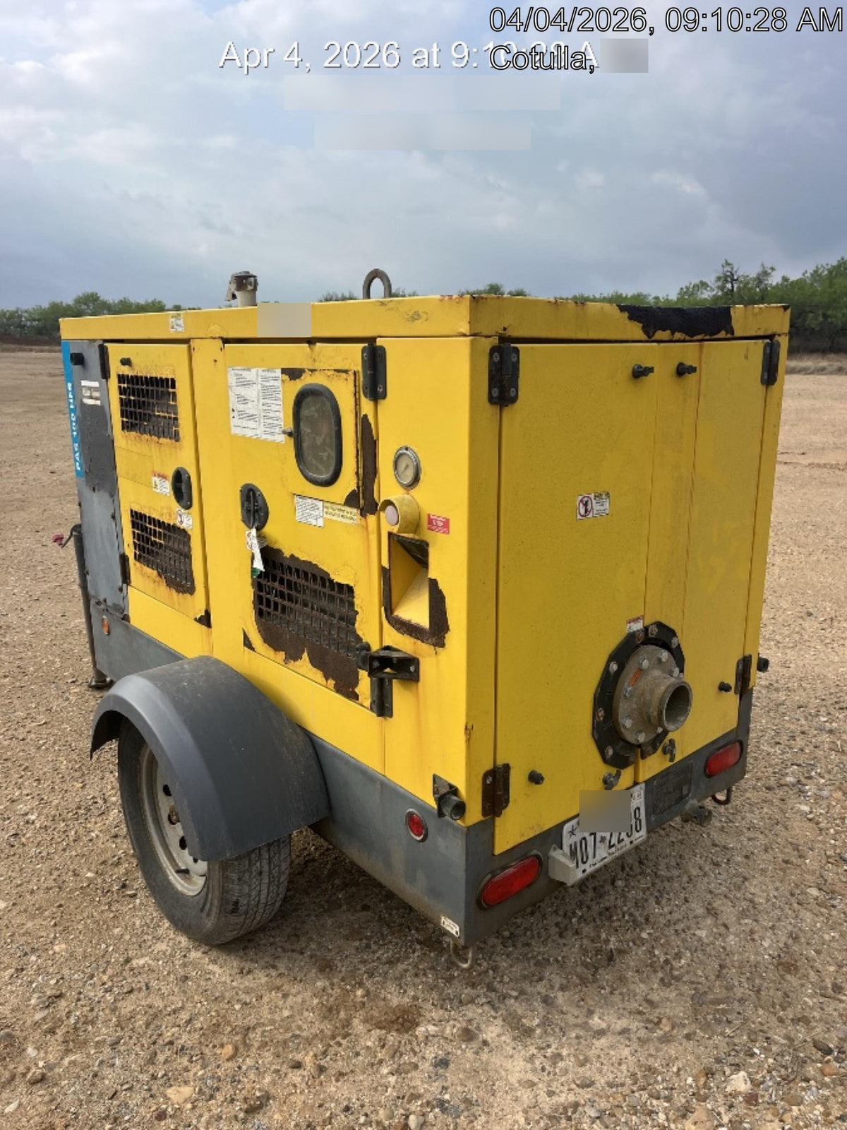 2020 ATLAS COPCO PAS 100 HF CS Enclosed