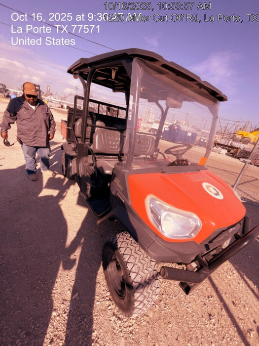 2021 Kubota RTV-X1140W-H Plastic Canopy, Windshield Acrylic Clear, LED Strobe Light, Wire Harness Kit, Back up Alarm