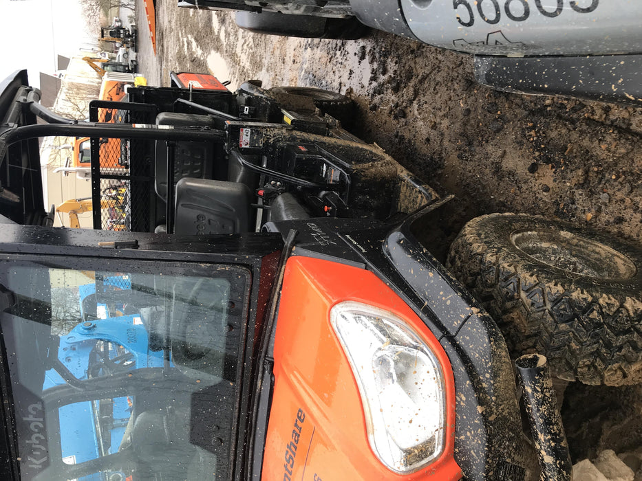 2019 Kubota RTV-X1140W-H 4wd Utility Cart, LED Strobe, Windshield Tempered Glass, Plastic Canopy, Wire Harness Kit, Backup Alarm