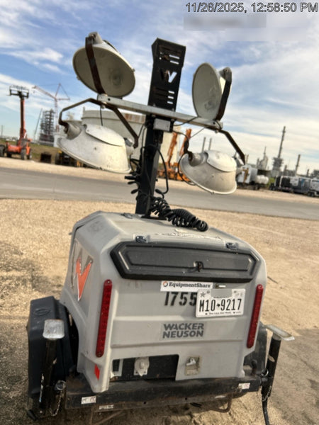 Wacker Neuson LTV6K-MH Wacker Neuson LTV6K Mobile Light Tower w/Fuel Level Sensor Installed