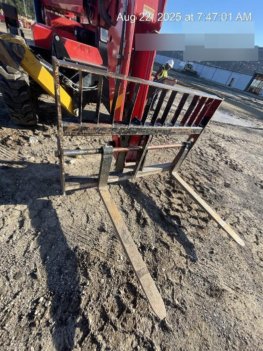 2019 Manitou MTA10055 Cab/Heat/Air, 120 HP, Solid Tires, Work Lights, Lift Hook, Auxiliary Hydraulics w/66" Carriage and 60" Forks