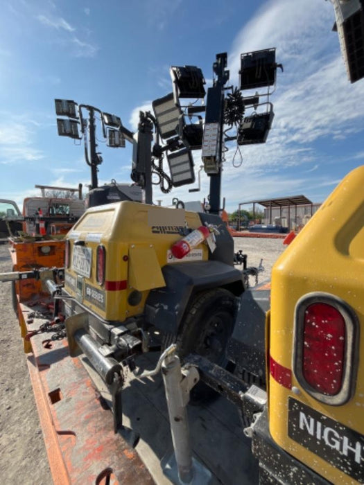 2022 Allmand NLV3GR (4) LED Light Fixture 350W, 23' Vertical Mast, 3kW Prime, Towable, ES Decals, T3