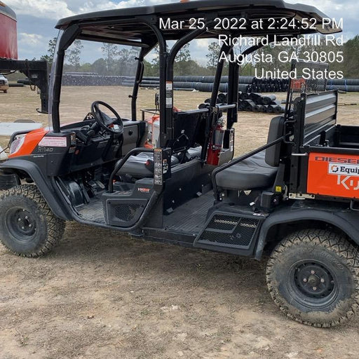 2022 Kubota RTV-X1140W-H Plastic Canopy, Windshield Acrylic Clear, LED Strobe Light, Wire Harness Kit, Back up Alarm