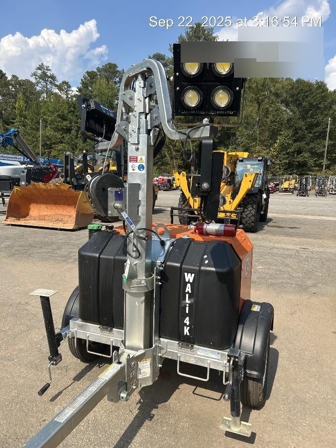 2025 Wanco WLTT-4MM4K Diesel, Mitsubishi L2E, 9.0HP @1800 rpm, Deep Sea Controller, Shore Power Plug, Auto Start, (4) 350W LED Floodlights, 4kW Generator, 60 Gal Fuel Tank, 2" Ball, T3