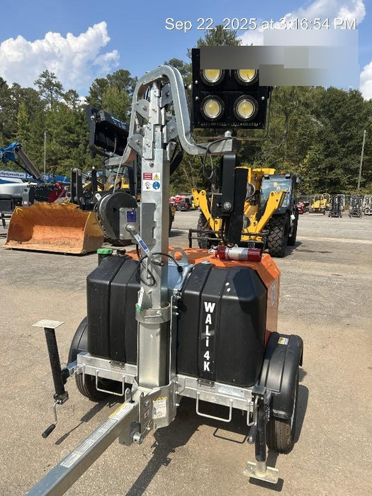 2025 Wanco WLTT-4MM4K Diesel, Mitsubishi L2E, 9.0HP @1800 rpm, Deep Sea Controller, Shore Power Plug, Auto Start, (4) 350W LED Floodlights, 4kW Generator, 60 Gal Fuel Tank, 2" Ball, T3